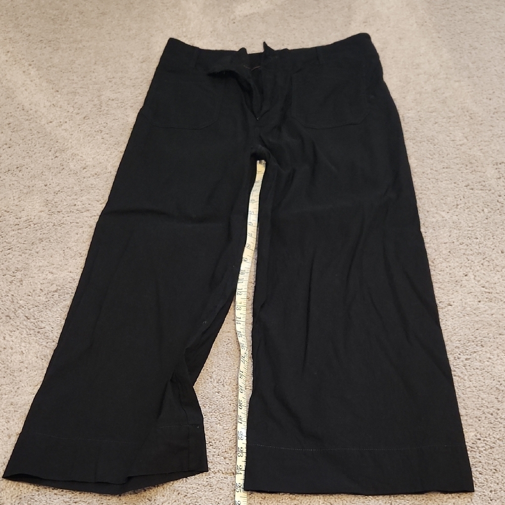 Maeve The Colette Sz 32 Black Wide-Leg Pants